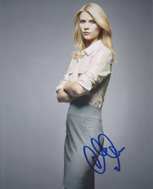 Claire Danes HAND SIGNED 8x10 Photo Autograph Homeland Carrie, Romeo And Juliet