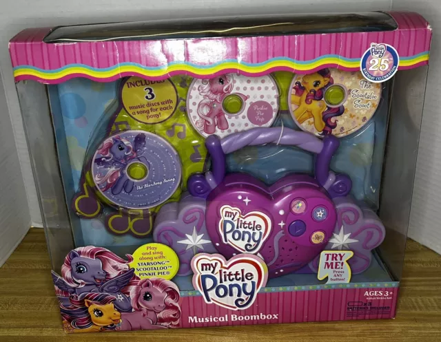 RARE 2007 My Little Pony MLP G3Musical Boombox Radio CDPlayer Vintage New 80.36 PicClick AU