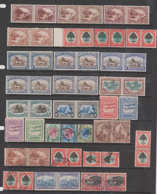 South Africa 1913/40's Collection Mint Mounted & Used to 10/-