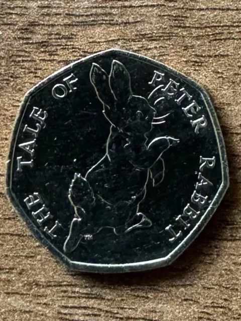 The Tale of Peter Rabbit 2017 Beatrix Potter 50p Coin Circulated