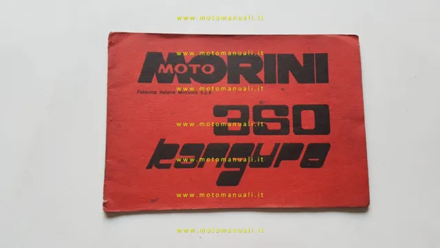 Moto Morini 350 Kanguro 1a Serie manuale uso manutenzione libretto originale
