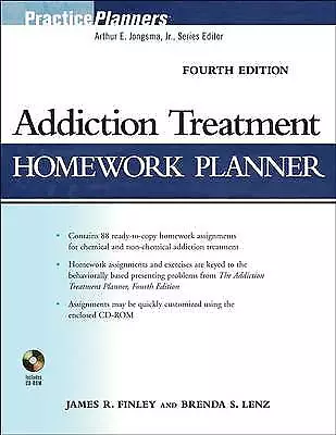Addiction Treatment Homework Planner by Finley, James R., Lenz, Brenda S.