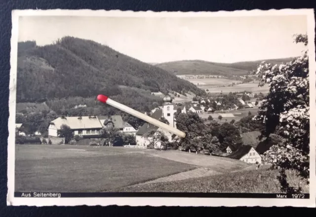 AK Echtfoto Seitenberg/Stronie Slaskie, Grafschaft Glatz, Niederschlesien, gel.