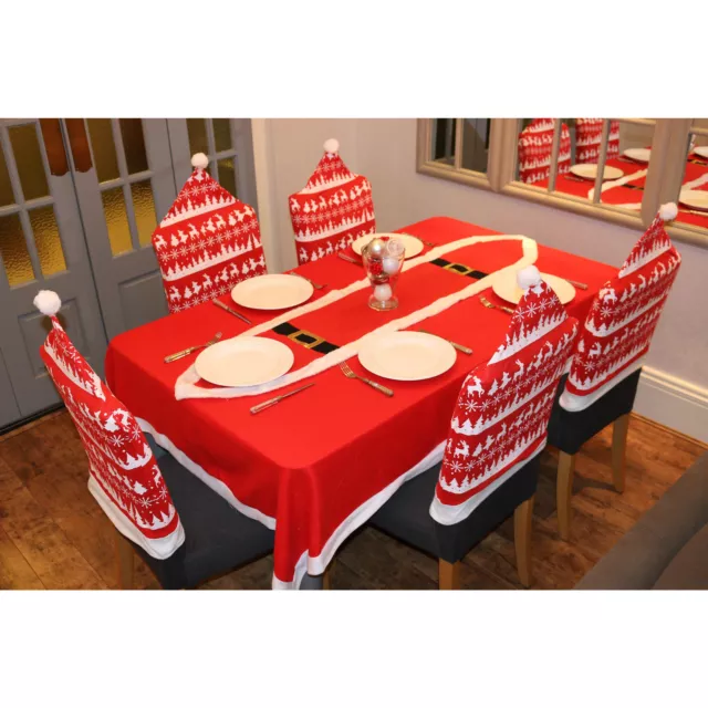 Housse de chaise de Noël motif renne nordique motif renne novice décoration de table
