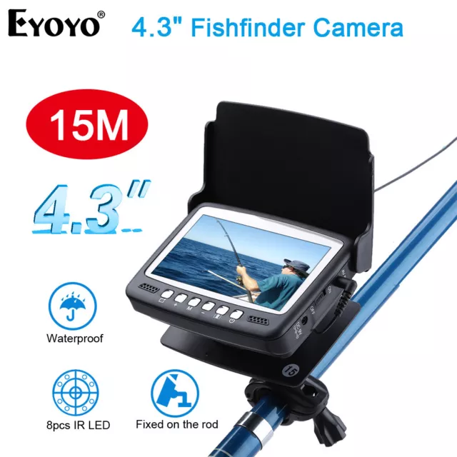 EYOYO 1000TVL Sea Fish Finder 4.3 inch LCD Monitor Underwater fishing Camera Cam 3