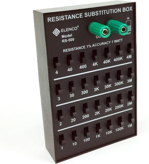 Resistance Substitution Box | Resistance Range from 1Ω to 11 111 110MΩ.