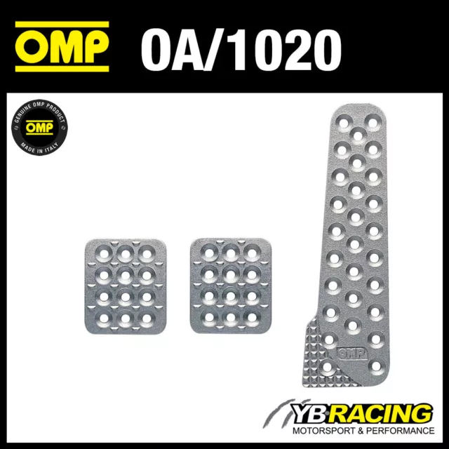 Oa/1020 Omp Racing Aluminium Pedal Set - Sandblasted - For Race Rally Cars!