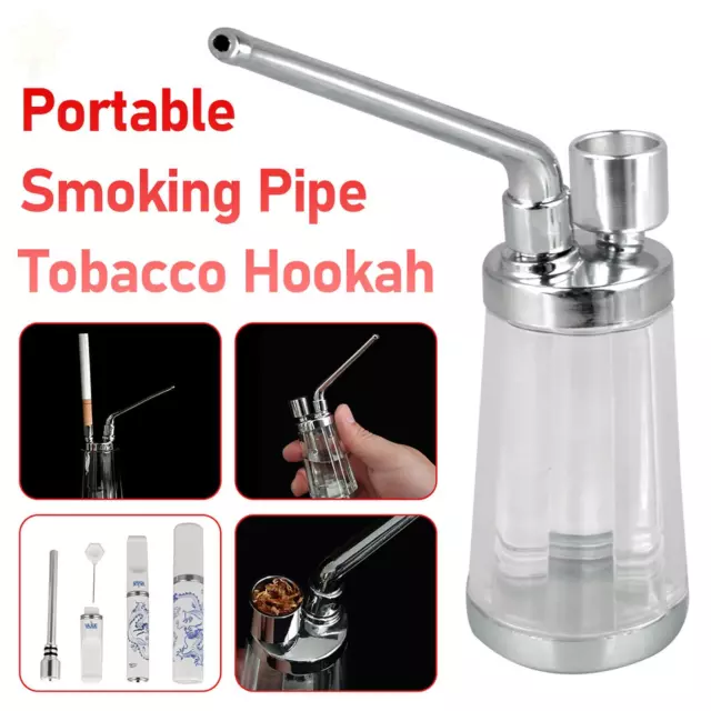 Portable Water Bong Smoke Pipe Smoking Pipes Mini Small Tobacco Hookah Shisha