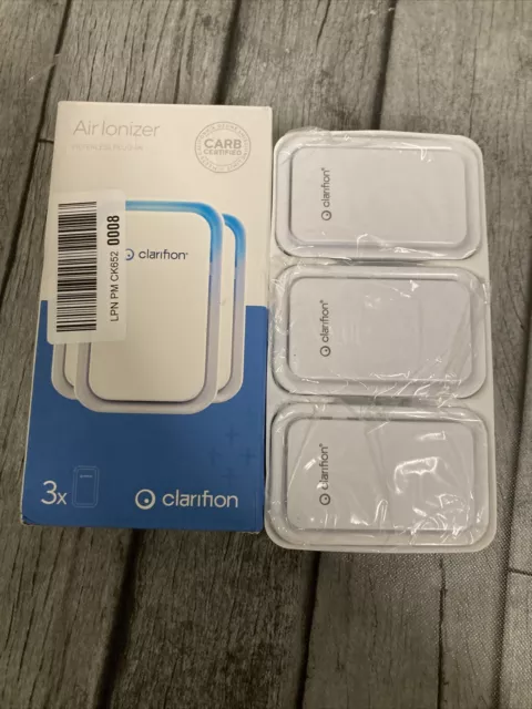 Clarifion -Air Ionizers for Home (3 Pack) Negative Ion Filtration System Openbox