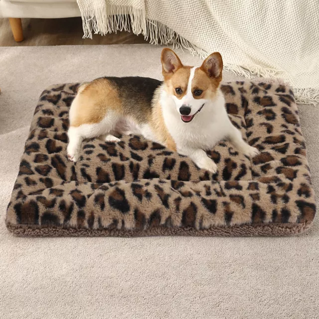 Plush Pet Dog Cat Bed Cushion Blanket Mat Puppy Kennel Nest Reversible Washable