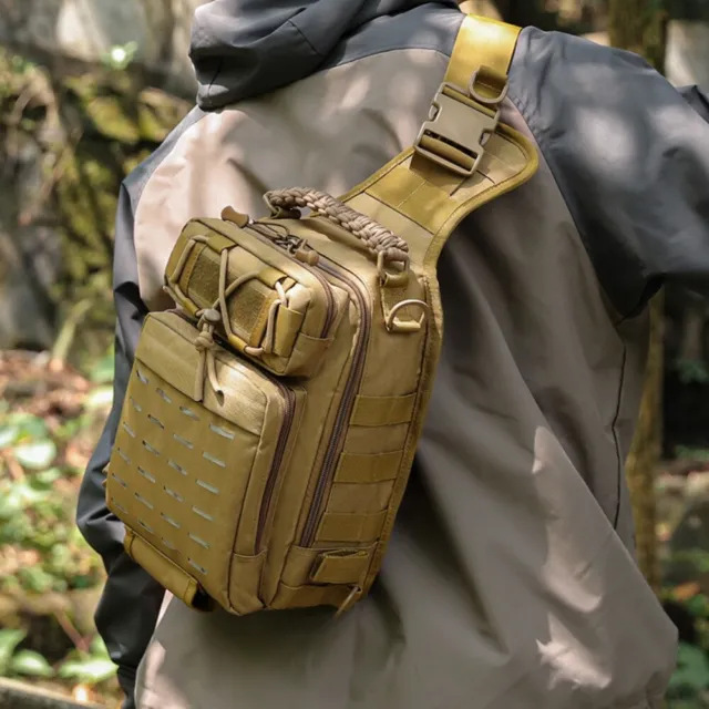 Fly Fishing Sling Bag With Fly Patch Big Storage Fishing Sling Chest Pack 