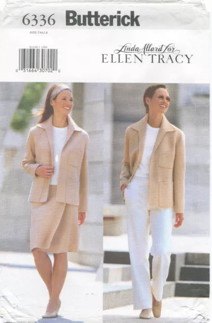 Butterick 6336 Misses Jacket Skirt Pants Sewing Pattern Uncut