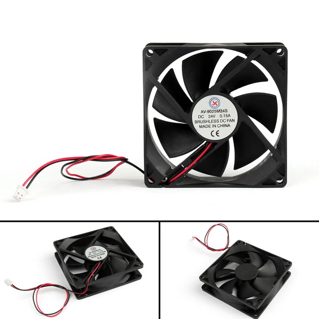 DC  24V 9025s Brushless Cooling PC Computer Fan 90x90x25mm 0.15A 2 Pin Wire AUS