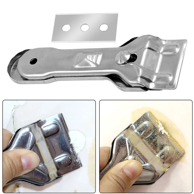 Limpiador de rascadores casero con 1 ud. Hoja 1 ud. Limpiador de cerámica vidrio placa de cocina
