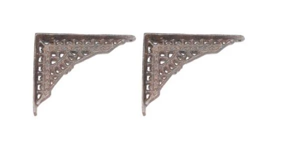 2 Antique Style Shelf Brace Wall Bracket Cast Iron Brackets SMALL 5 x 4 Corbels