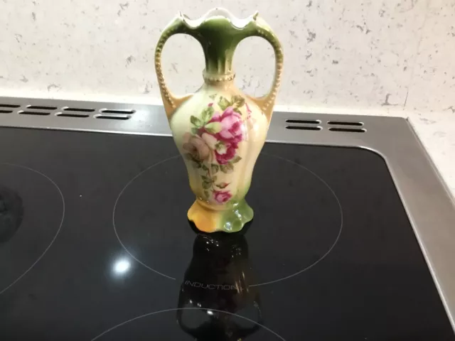 Bud Vase griechische Urne Vintage c 1930 Transfer gedruckt nummeriert auf Basis 6,5"" hoch