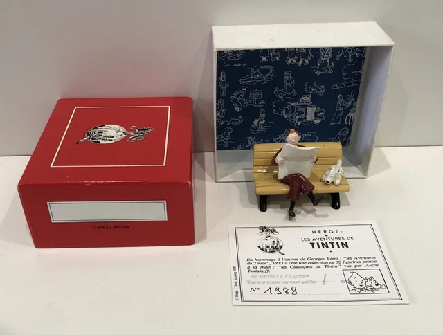 Sculpture Collector Tintin Et Milou Dans Le Bolide – Pixi, édition 1991, Pièce Unique