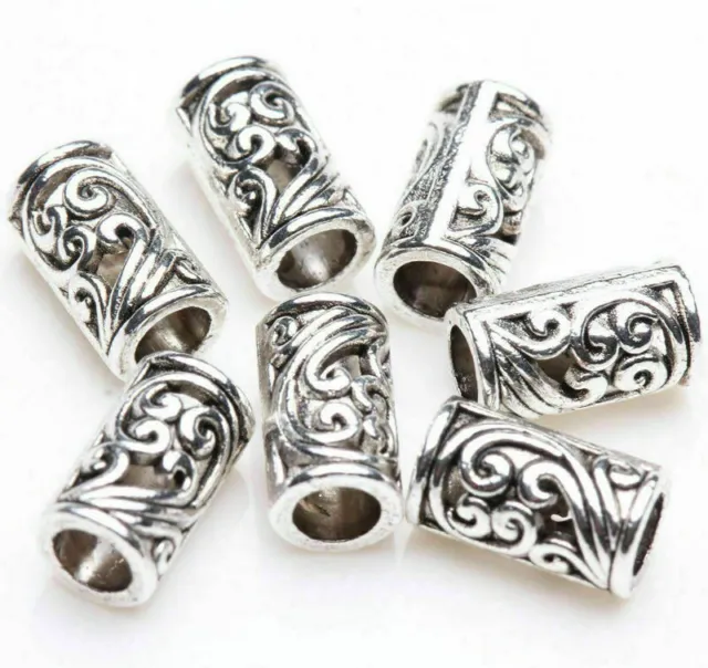 30pcs Tibetan Silver Metal Loose Spacer Beads Wholesale Jewelry Makings 8X5mm