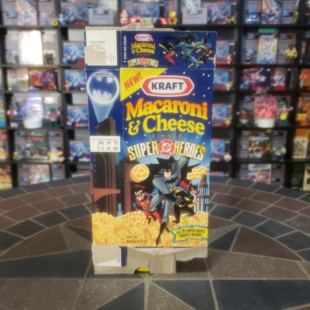 1998 Kraft Macaroni & Cheese DC Comics Super Heroes Box Batman