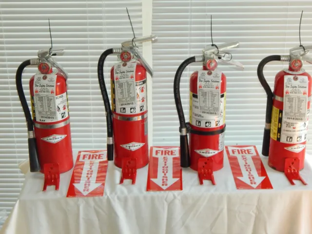 Fire Extinguisher 5Lb ABC Dry Chemical  - Lot of 4 [NICE]