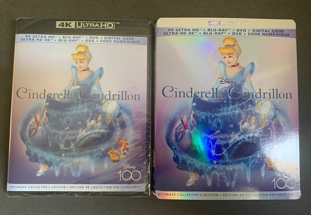 DISNEY’S CINDERELLA (4K UHD, blu ray, DVD, Digital Code) DMC Exclusive ...