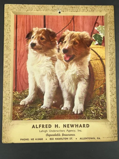 1954 Allentown PA Alfred H Newhard Insurance Agency Advertising Calendar Hints