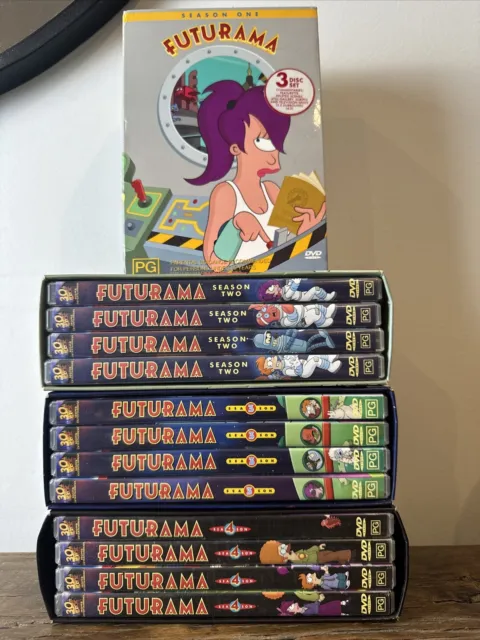 Futurama: The Complete Collection Season 1 - 4 DVD Boxed Sets VGC PAL Region 4