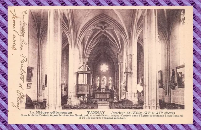 CPA - 58 - TANNAY - Church Interior