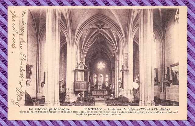 CPA - 58 - TANNAY - Interieur de l'eglise