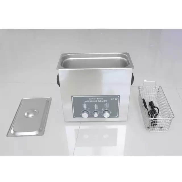 GLF 110V Stainless Steel 6 L Liter Heated Ultrasonic Cleaner Heater w/Timer New