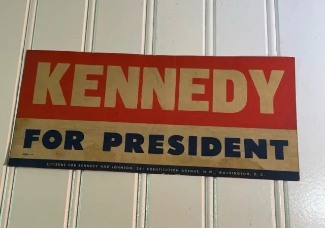 Vintage Kennedy For President Bumper Sticker