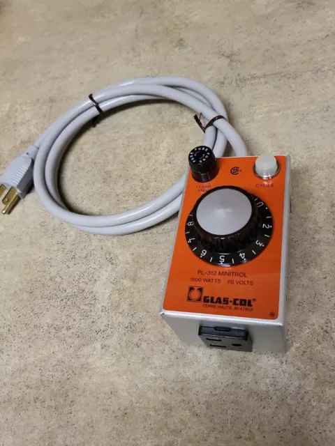 GLAS-COL PL-312 Minitrol Temperature Control - 1500 W 15 V