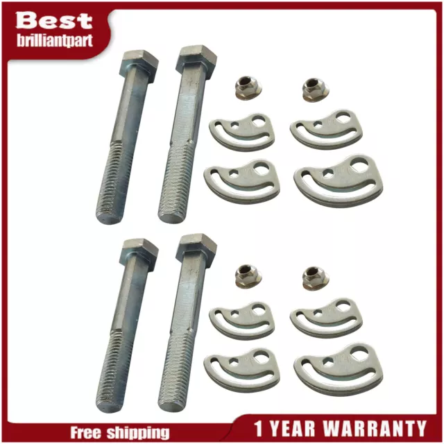 2x Front Alignment Camber Caster Cam Bolt Kit For 1999-2018 Silverado 2500 HD