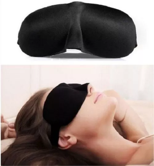 Masque de nuit sommeil 3D cache yeux Doux relaxation voyage anti lumiére fatigue 3