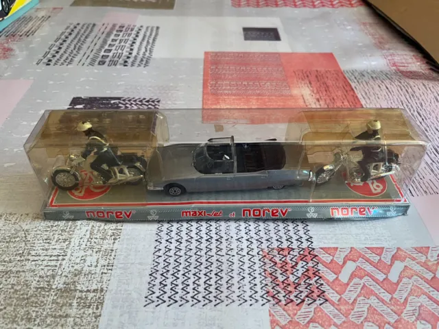 Voiture Miniature Cortege Presidentiel Citroen SM MaxiJet Norev Plastique 1/43