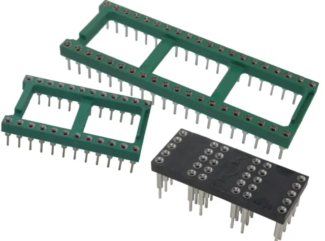 EMC IC Sockel, Präzisionssockel (gedrehte Pins), RM2,54 DIP24/40/3x10