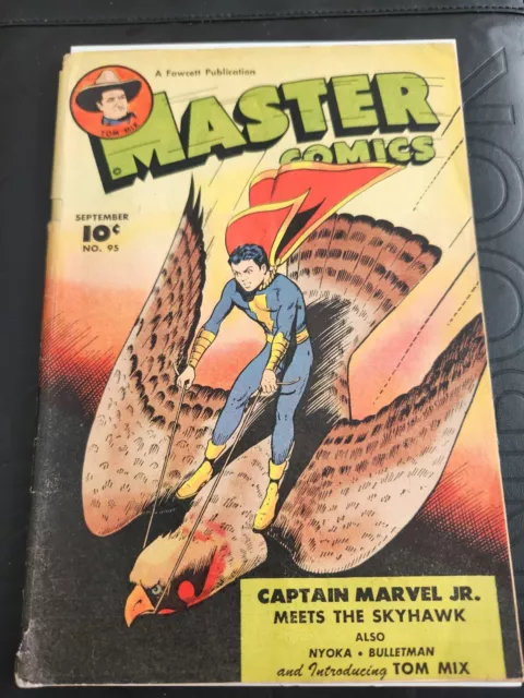Master Comics #95 Golden Age Fawcett Captain Marvel Jr Unrestored Please Read