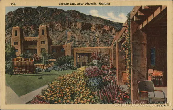 Phoenix,AZ Jokake Inn Maricopa County Arizona Lollesgard Specialty Co. Postcard