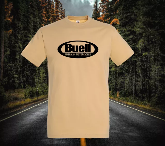T-shirt per pilota Buell/XB9 XB12 Lightning 1125R Firebolt Sand taglia: M-3XL