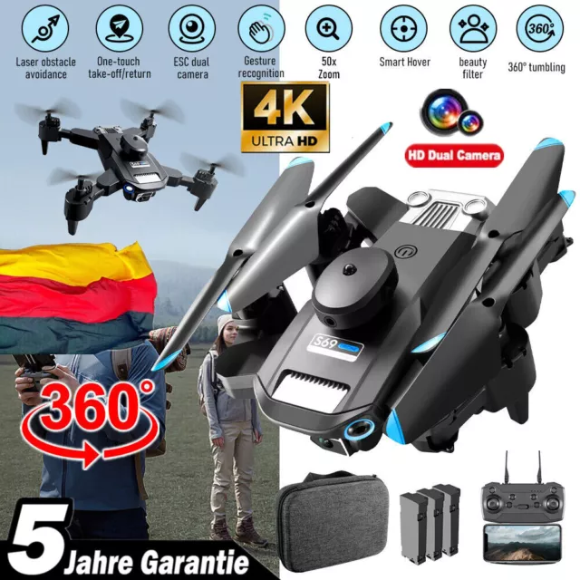 Drohne mit Kamera für Erwachsene & Kinder 4K HD WiFi RC Quadcopter Hubschrauber