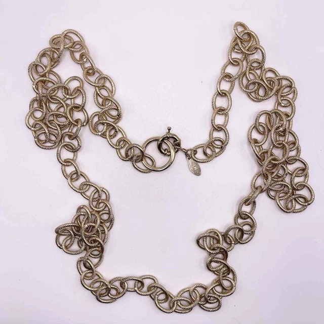 Womens Chico's Belt Gold Tone Chain Link 59" Costume Fashion Jewelry