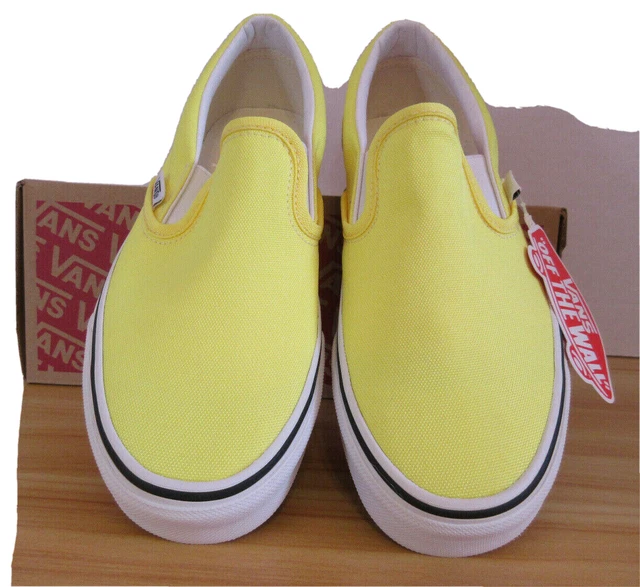Vans Slip On Sneakers Skateboard Shoes Neon Lemon Yellow Size 7.5 Vans Slip On Sneakers Skateboard Shoes Neon Lemon Yellow Size 7.5