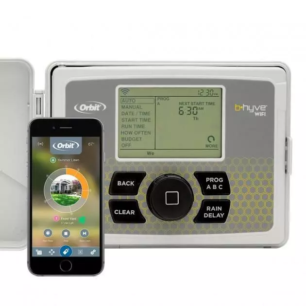 Programmatore Centralina Irrigazione Con Wifi 12 Stazioni Orbit B-Hyve 230V