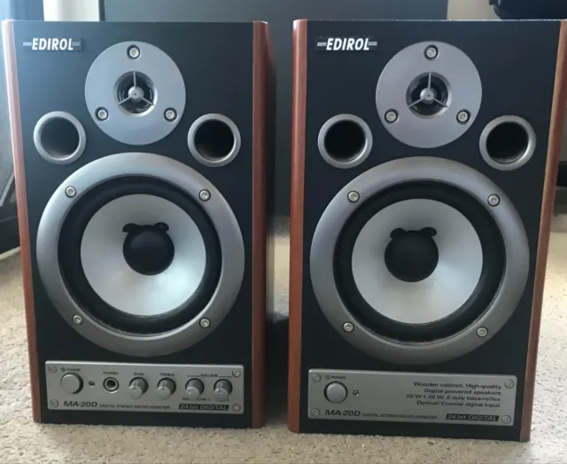 Studio Monitors - Roland Edirol MA-20D Digital Stereo Micro Monitor Speakers