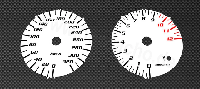 LETRONIX Plasma Speedometer Discs For BMW E30 M3 - 20-240 Km/h & 7000 Rpm (El-Dash)