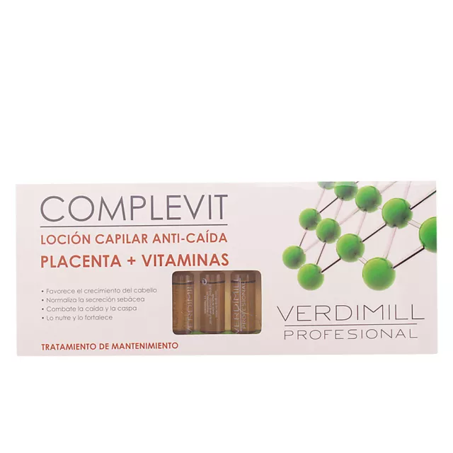 Cabello Verdimill unisex VERDIMILL PROFESIONAL anti-caida placenta 12 ampollas