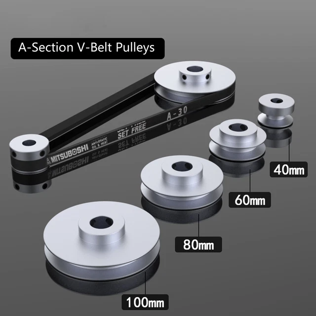 VGROOVE ALUMINUM DRIVE Pulley For ASection VBelt Pulleys OD 40/60/80