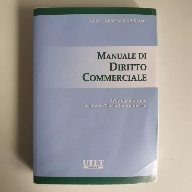 Diritto Commerciale 3 VI Edizione - Campobasso G.F. - Utet Giuridica