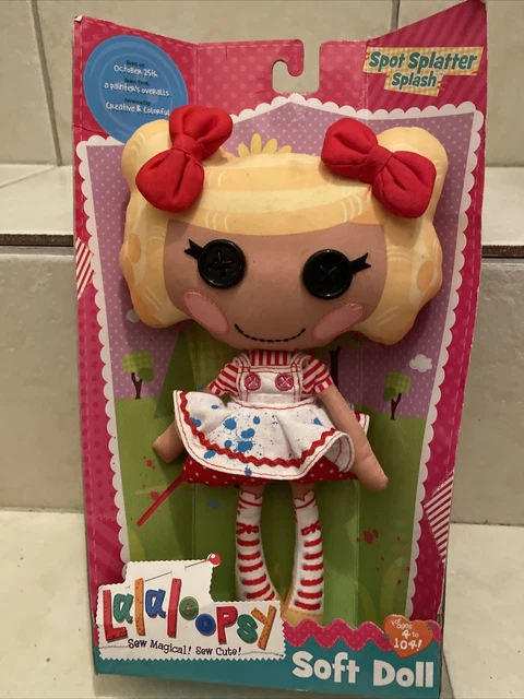 Lalaloopsy Doll SPOT SPLATTER SPLASH 10" Soft Rag Doll Cloth Doll New
