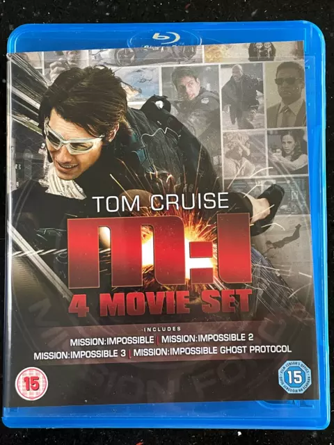 MISSION IMPOSSIBLE 1, 2, 3, 4 (Ghost Protocol) Blu-Ray DVD - FREE UK POSTAGE
